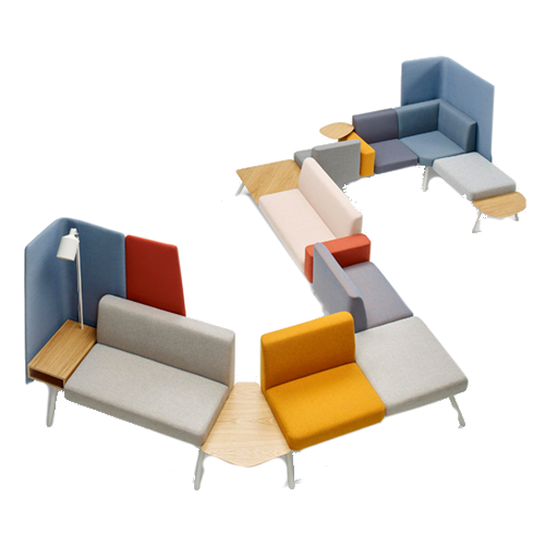 Corals Lounge meubilair SKO Projectinrichting